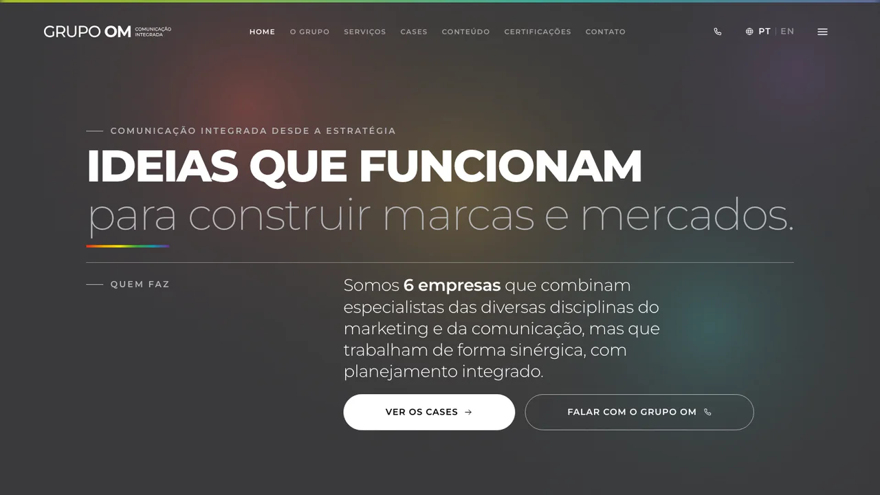 A home de Grupo OM refeita por Leandro Furtado